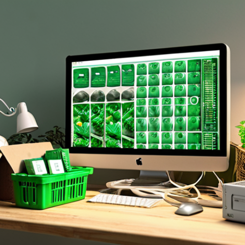 Home 11 **Prompt:** "Sustainable consumer choosing eco-friendly computer brand, recycled materials, reverse logistics, green future, conscious choice, soft focus, natural lighting."