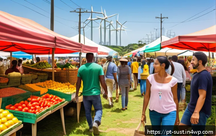 지속 가능한 소비를 위한 소비자 인식 조사 - A vibrant Brazilian urban farmer’s market scene in the South region, showcasing diverse organic food...